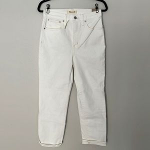 Madewell Classic Straight Jeans in Tile White